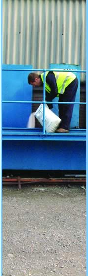 East Lancashire Chemical Co - soda crystals and industrial chemicals: Image of a adding industrial cleaner